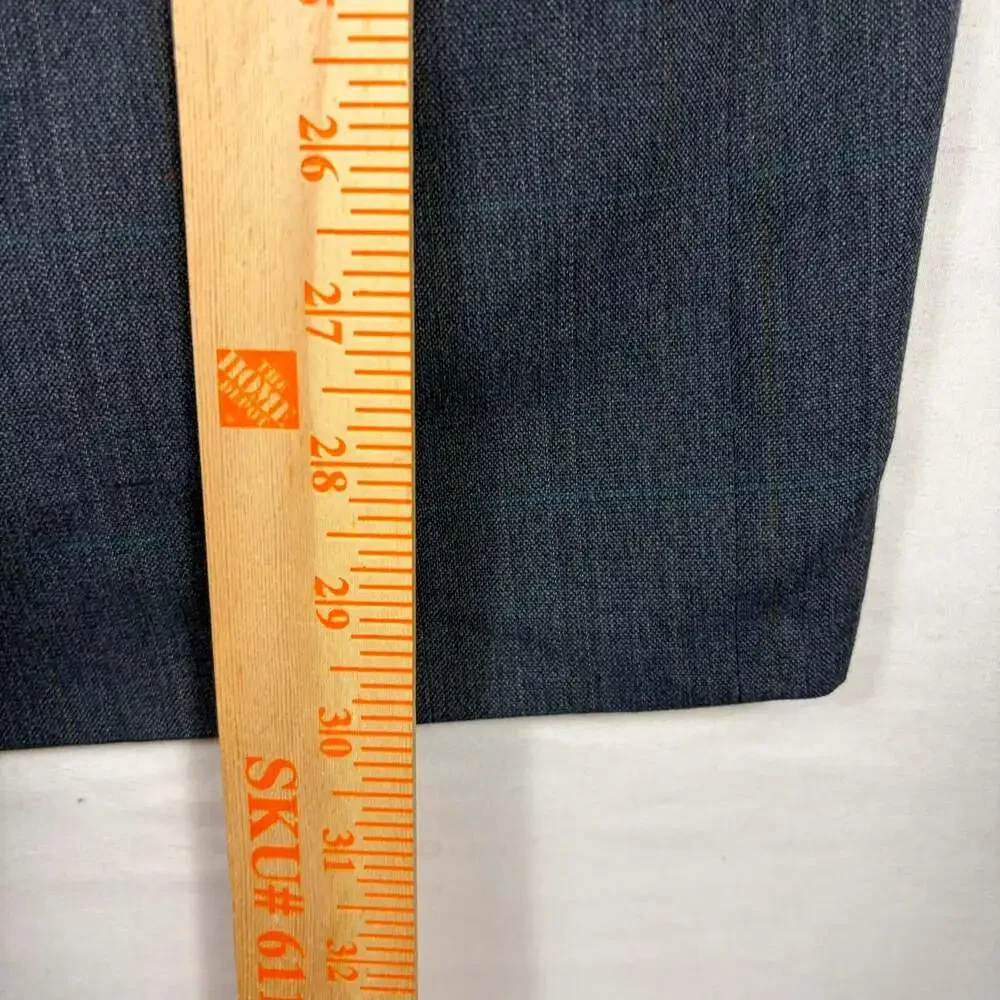 Vintage Palm Beach Men's Gray Plaid Two-Button Blazer Sport Coat